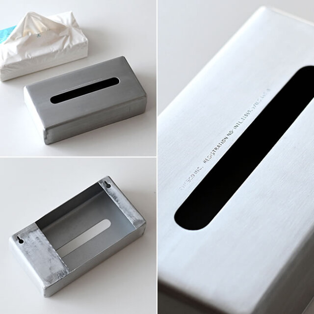 PUEBCO アルミニウム ティッシュケース | ゼネラルストア オルネ