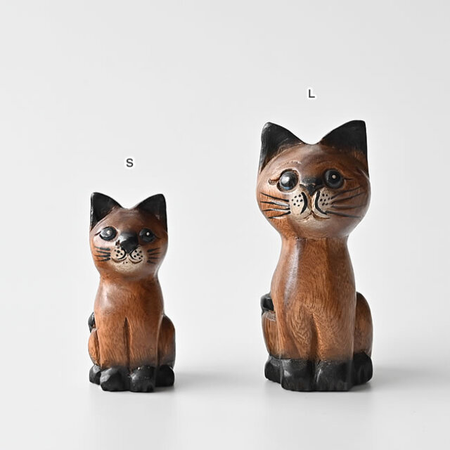 アカシア 木彫りネコ | ゼネラルストア オルネ