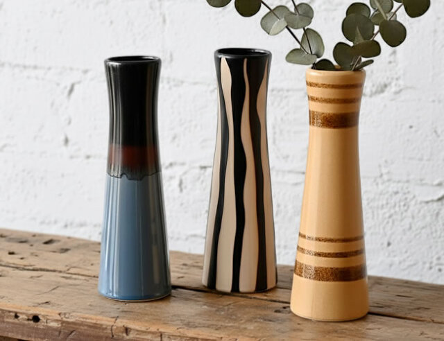 DRUM タワーベース｜ドライフラワーに合うスリム花器｜ゼネラルストア