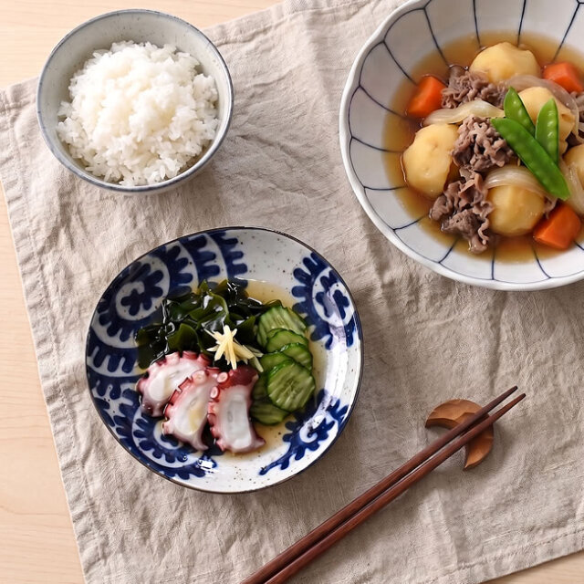 太タコ唐草 5寸皿 美濃焼の和食器 ｜ ゼネラルストア オルネ