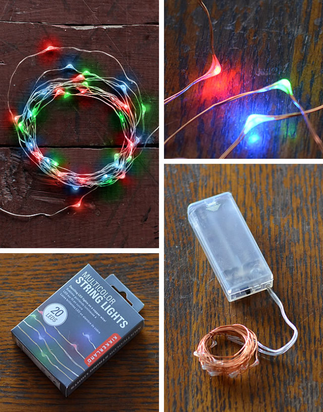 LED ストリングライト マルチカラー ナチュラル雑貨のオルネ