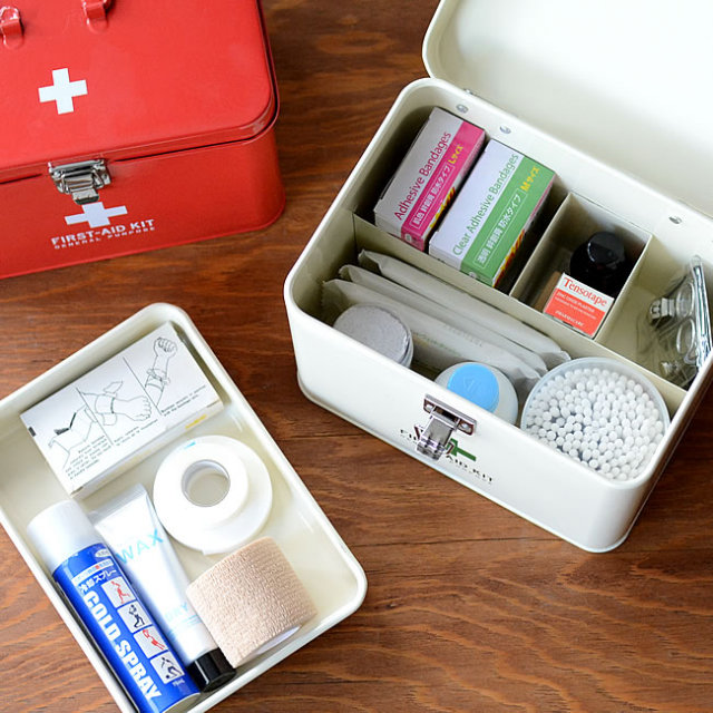 メディコ ファーストエイドボックス L 救急箱 ナチュラルインテリア