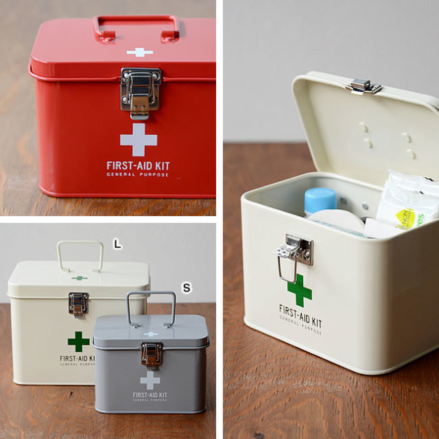 メディコ ファーストエイドボックス S 救急箱 ナチュラルインテリア