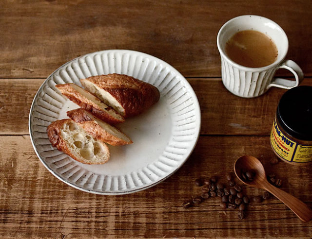 粉引削ぎ目 大皿 ナチュラルインテリア 生活雑貨の通信販売 | ゼネラル