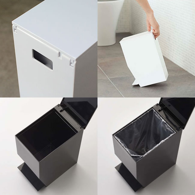 ペダル式トイレポット トイレ用ゴミ箱 山崎実業 ナチュラル