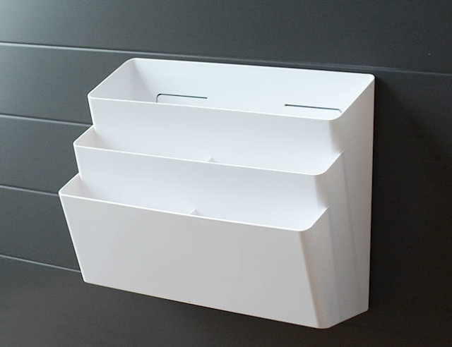 マグネット収納ポケット 3段 ホワイト | ゼネラルストア オルネ