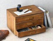 WOOD 3段ドロワーラック