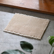 瞬乾 ワッフルバスマット 45 × 35cm
