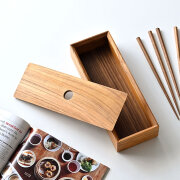 Teak フタ付きスリムボックス