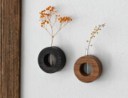 古材の丸型一輪挿し