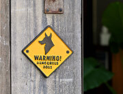 WARNING アイアンプレート *