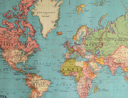 Cavallini & Co. ポスター ワールドマップ 4