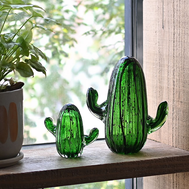 CACTUS ガラスオーナメント