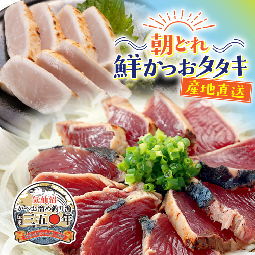 朝どれ！鮮かつおタタキ600g  炙りメカジキ1柵【Cセット】 冷蔵便　季節限定　送料無料
