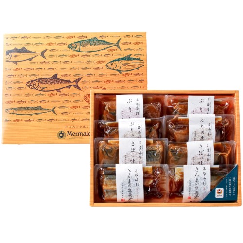 【送料込】こだわりの逸品「三陸海彩　和風煮魚詰合せ」4種×2パック