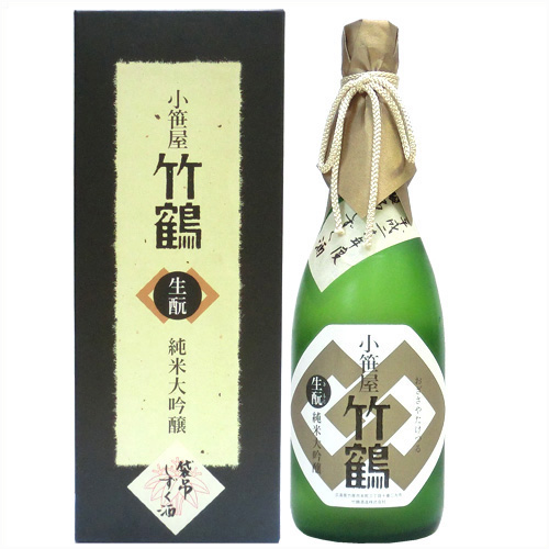 竹鶴 小笹屋竹鶴 純米大吟醸 原酒 袋吊720ml （化粧箱付）：お酒スタイル