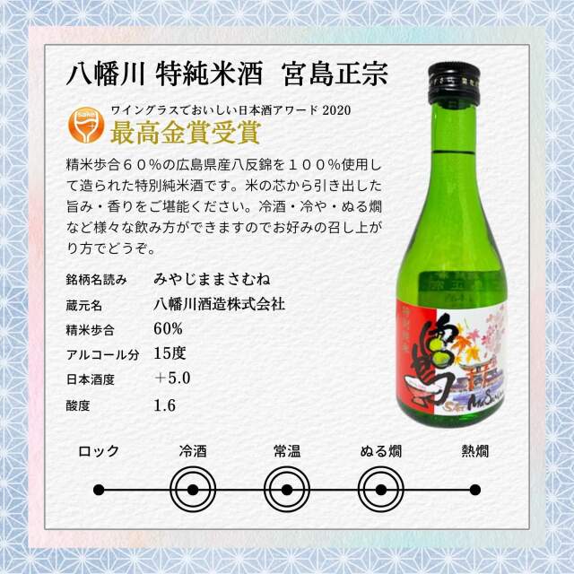 日本酒 酒都広島の金賞冷酒飲み比べセット 300ml×5本 日本酒 酒都広島の金賞冷酒飲み比べセット 300ml×5本