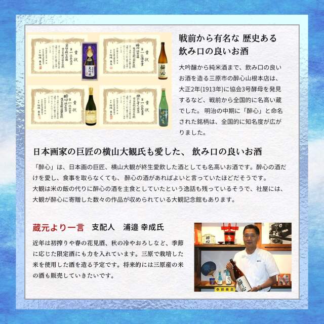 日本酒 醉心 純米大吟醸 名誉醉心 1800ml