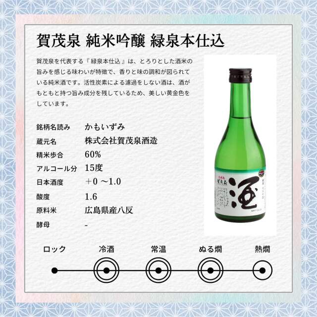 広島の地酒特定名称飲み比べセット(300ML×6)【広島 日本酒