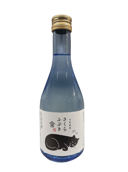 桜吹雪 冷蔵貯蔵酒　猫ラベル 300ml