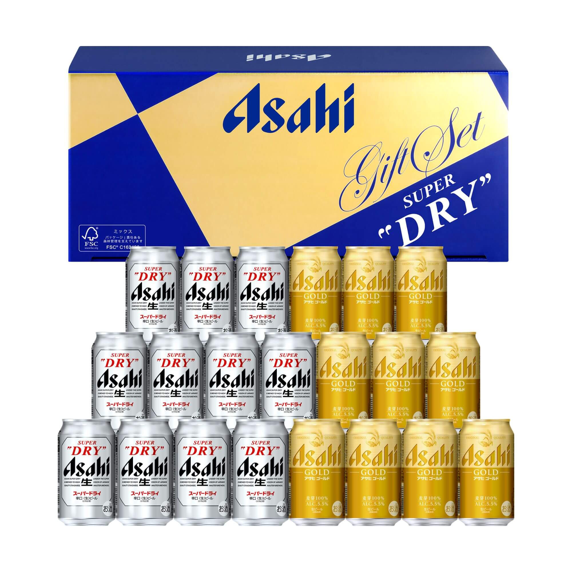 御中元　アサヒビール　アサヒスーパードライ・アサヒゴールドダブルセット　SGW-5　アサヒビール ビールギフトセット 御祝 御礼 広島 母の日 父の日 御中元 御歳暮 御年賀 内祝 誕生日祝 結婚祝 退職祝 ギフト 贈り物 夏ギフト 冬ギフト 出産祝 ご挨拶 年末 新年 感謝 仏事