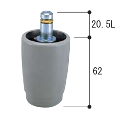 【廃番】スリッパキャスター　W12965X