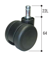 【廃番】ＶＣ５チェア用　ウレタンキャスター（ブラック色）  G95552X