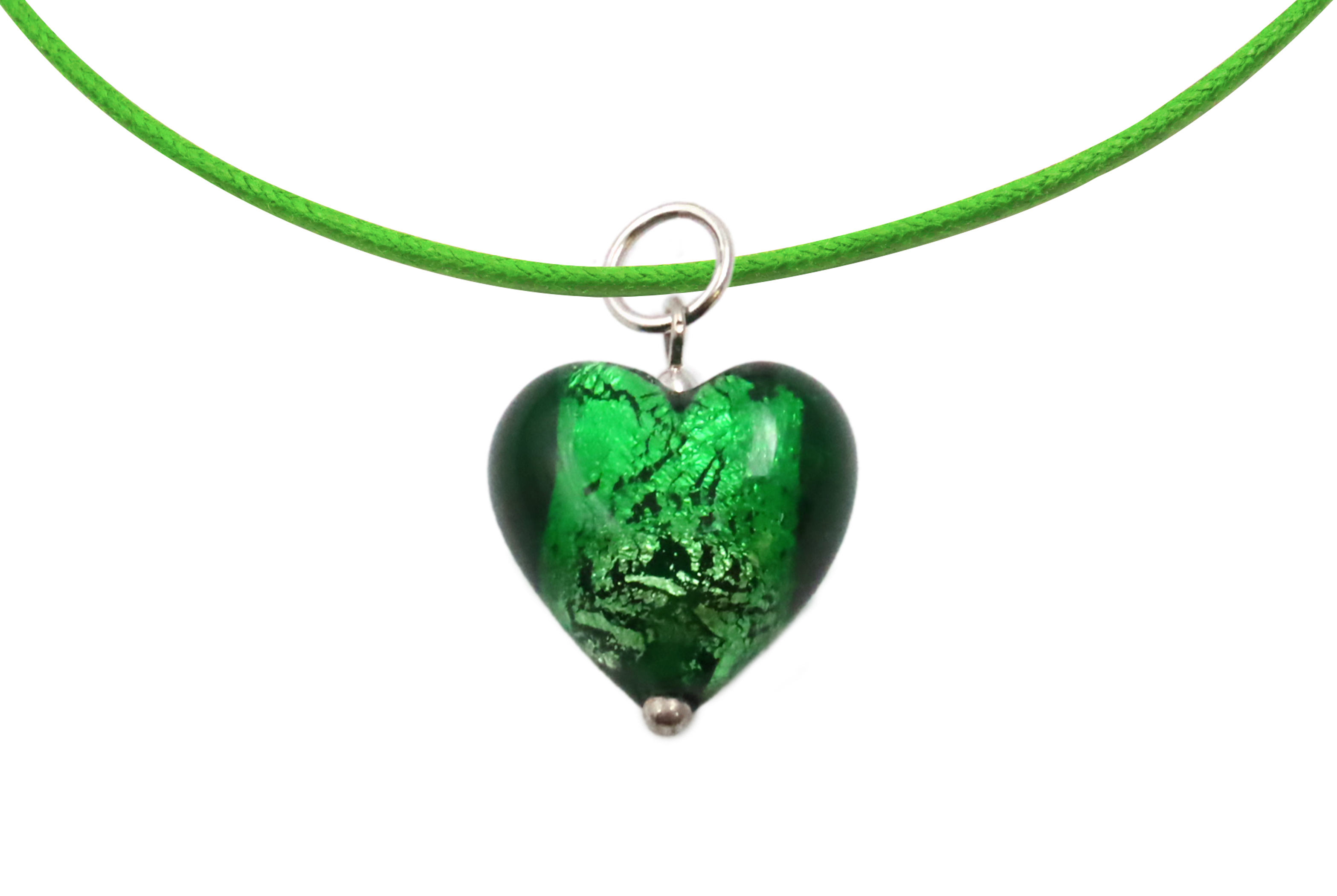 ムラーノグラスペンダント ハート型