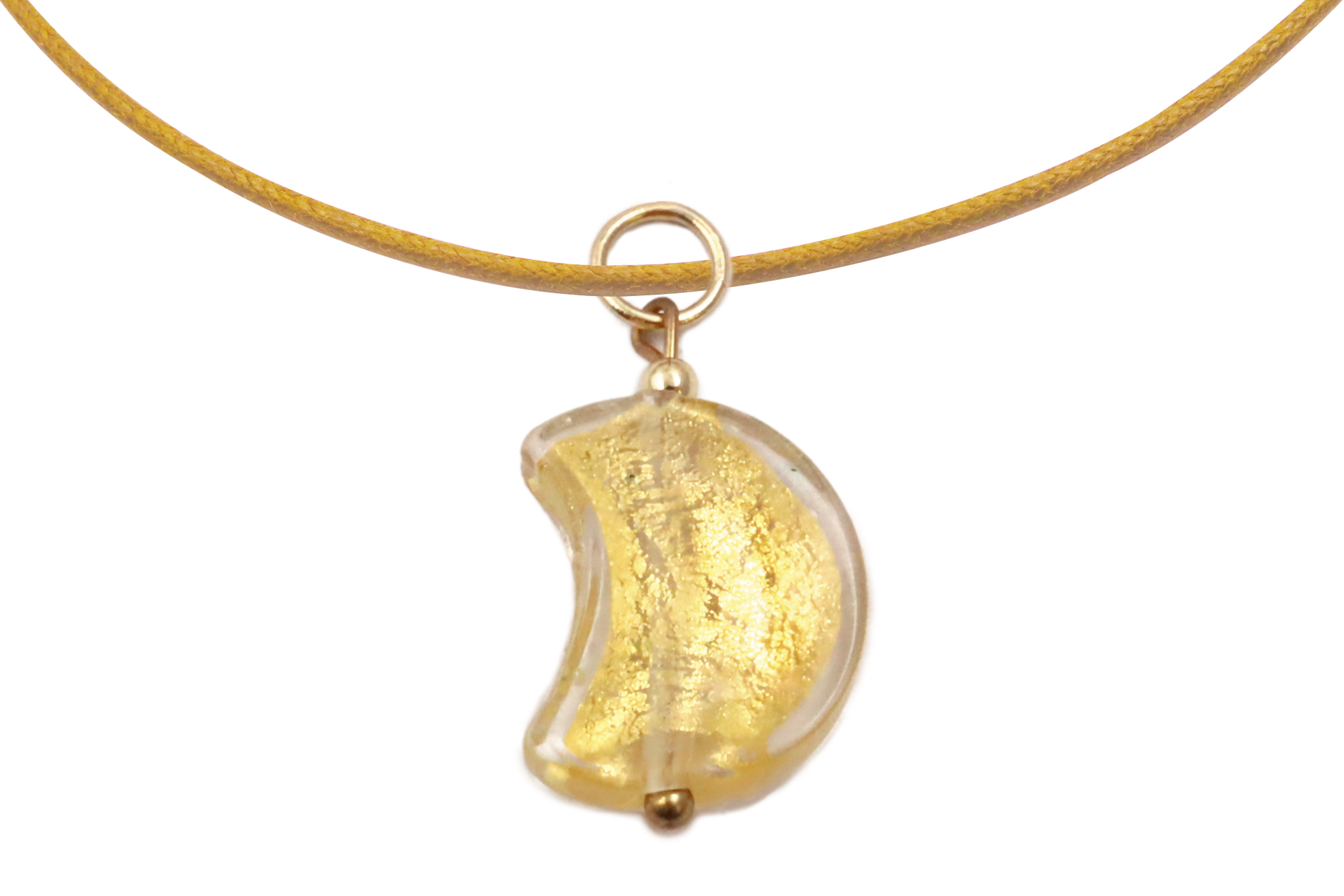 ベネチアンビーズ　三日月型