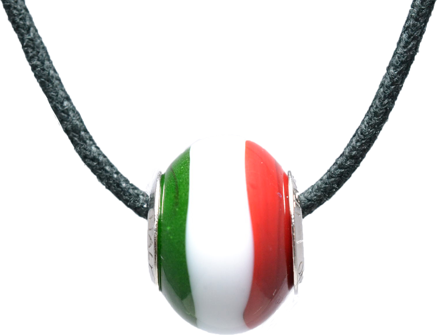 バレンティナビーズ＆925シルバー　イタリアカラー　ネックレス付き