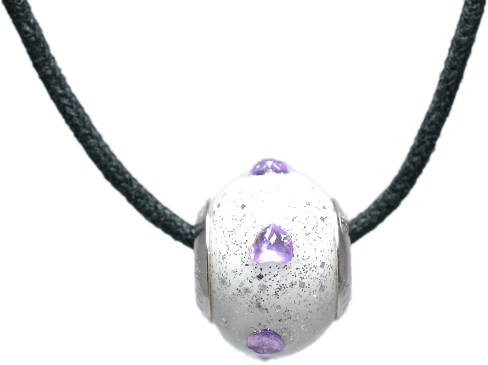 バレンティナビーズ＆925シルバー　ネックレス付き