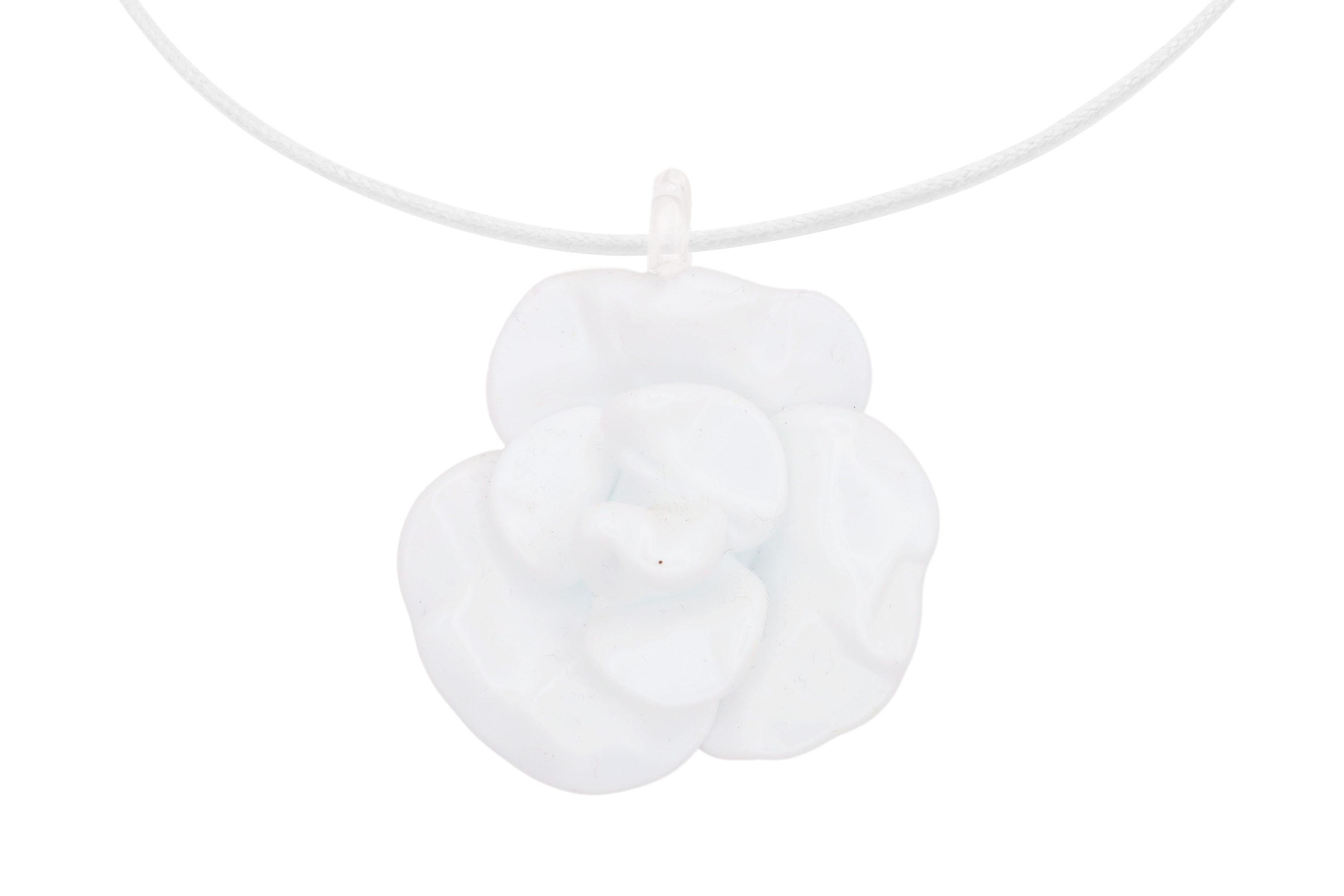 ムラーノグラス　バラのペンダント