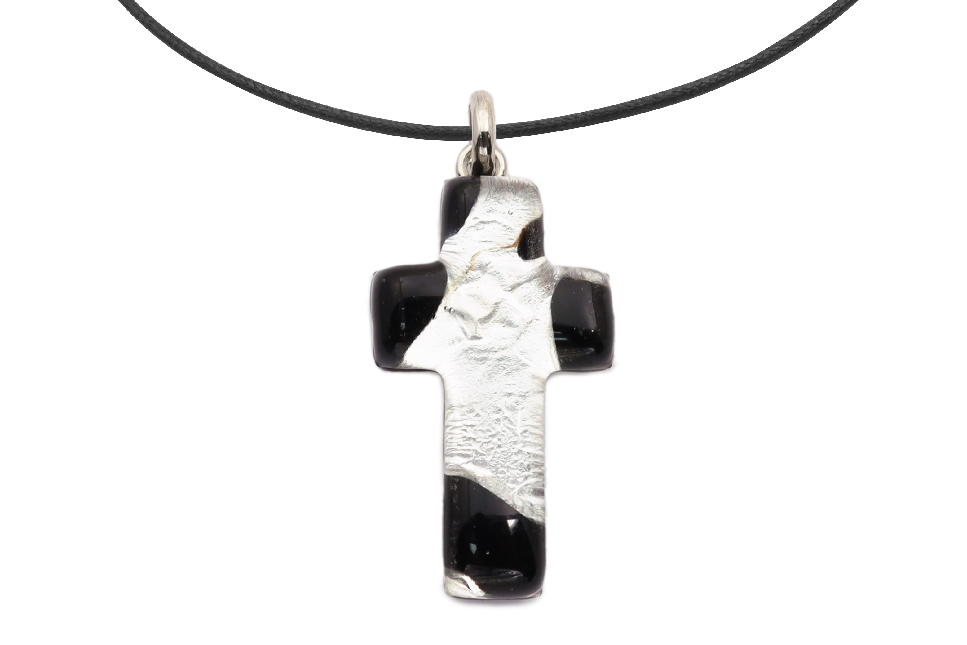 ムラーノグラスペンダント　クロス型ペンダントトップ