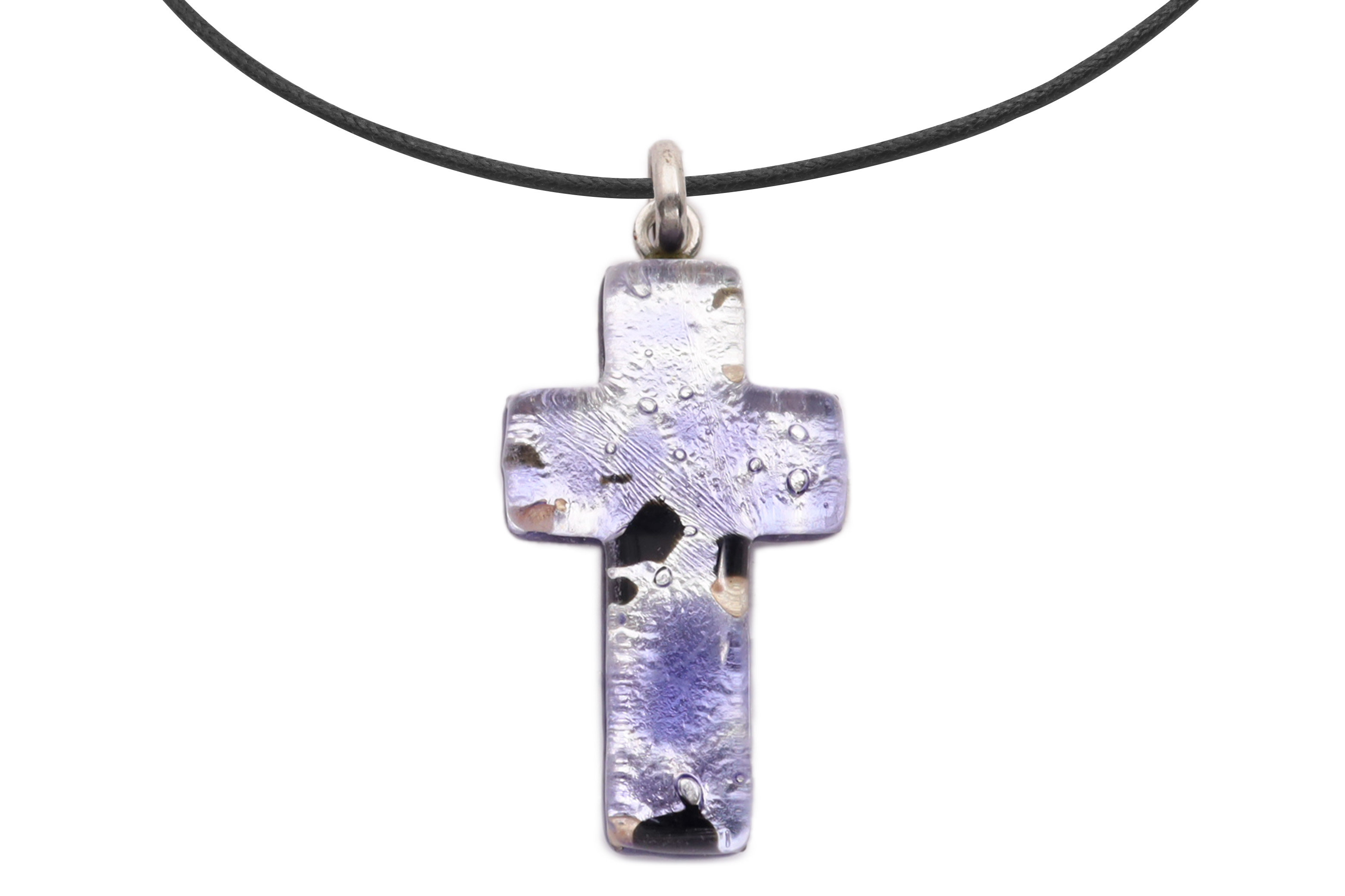 ムラーノグラスペンダント　クロス型ペンダントトップ