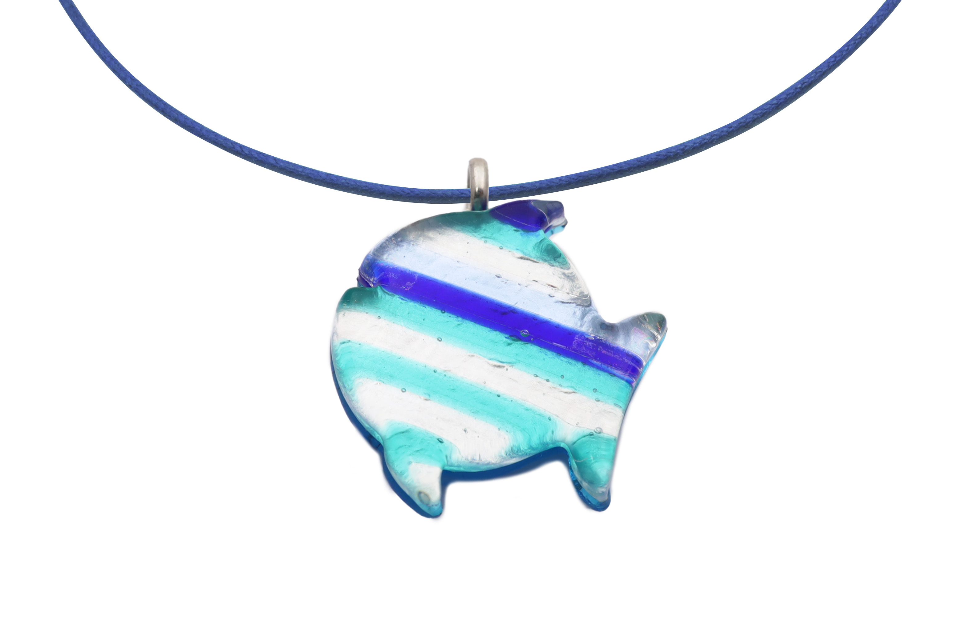 ムラーノグラスペンダント　魚型ペンダントトップ