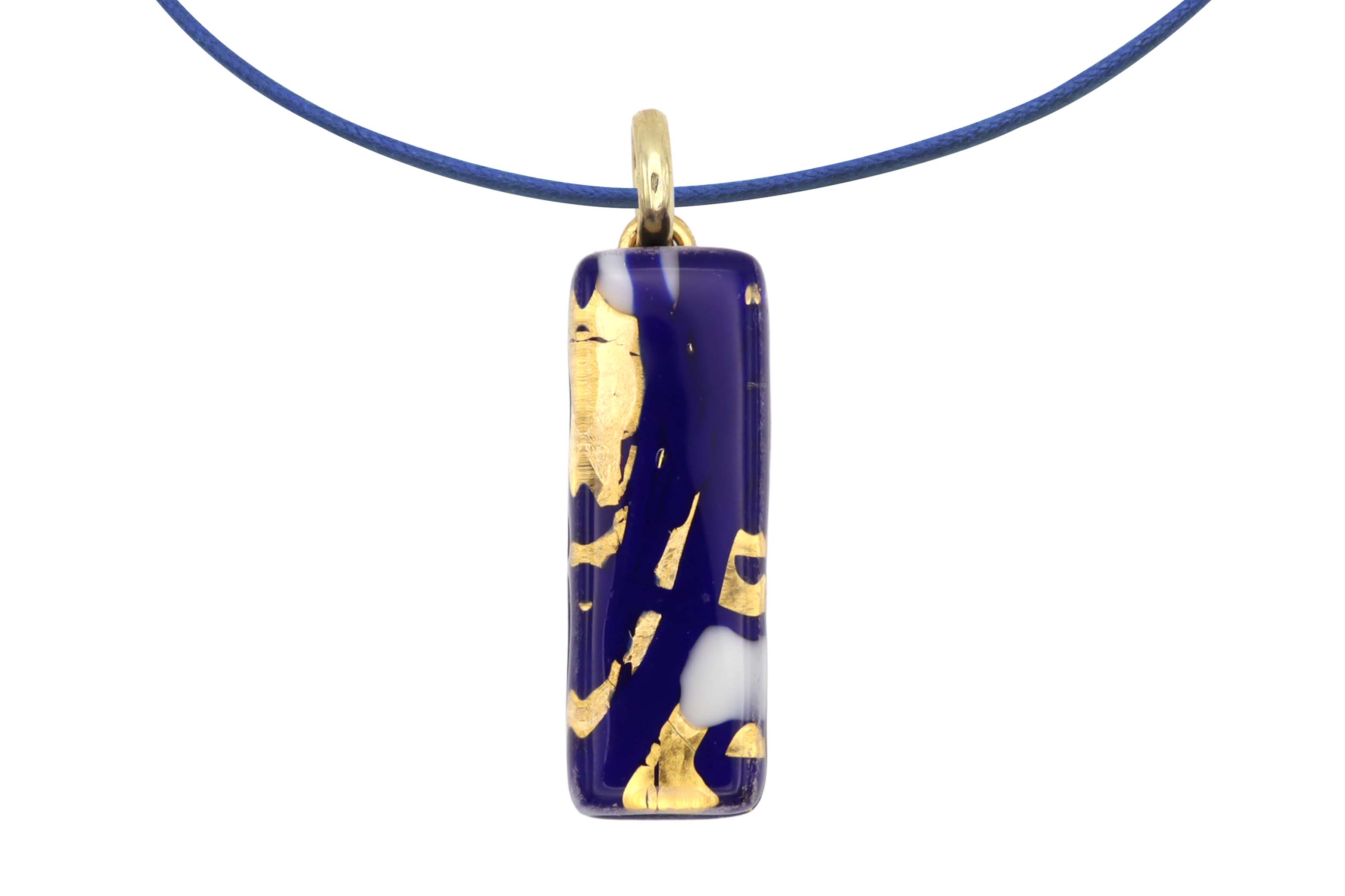 ムラーノグラスペンダント　スクエア型ペンダントトップ30mm×10mm