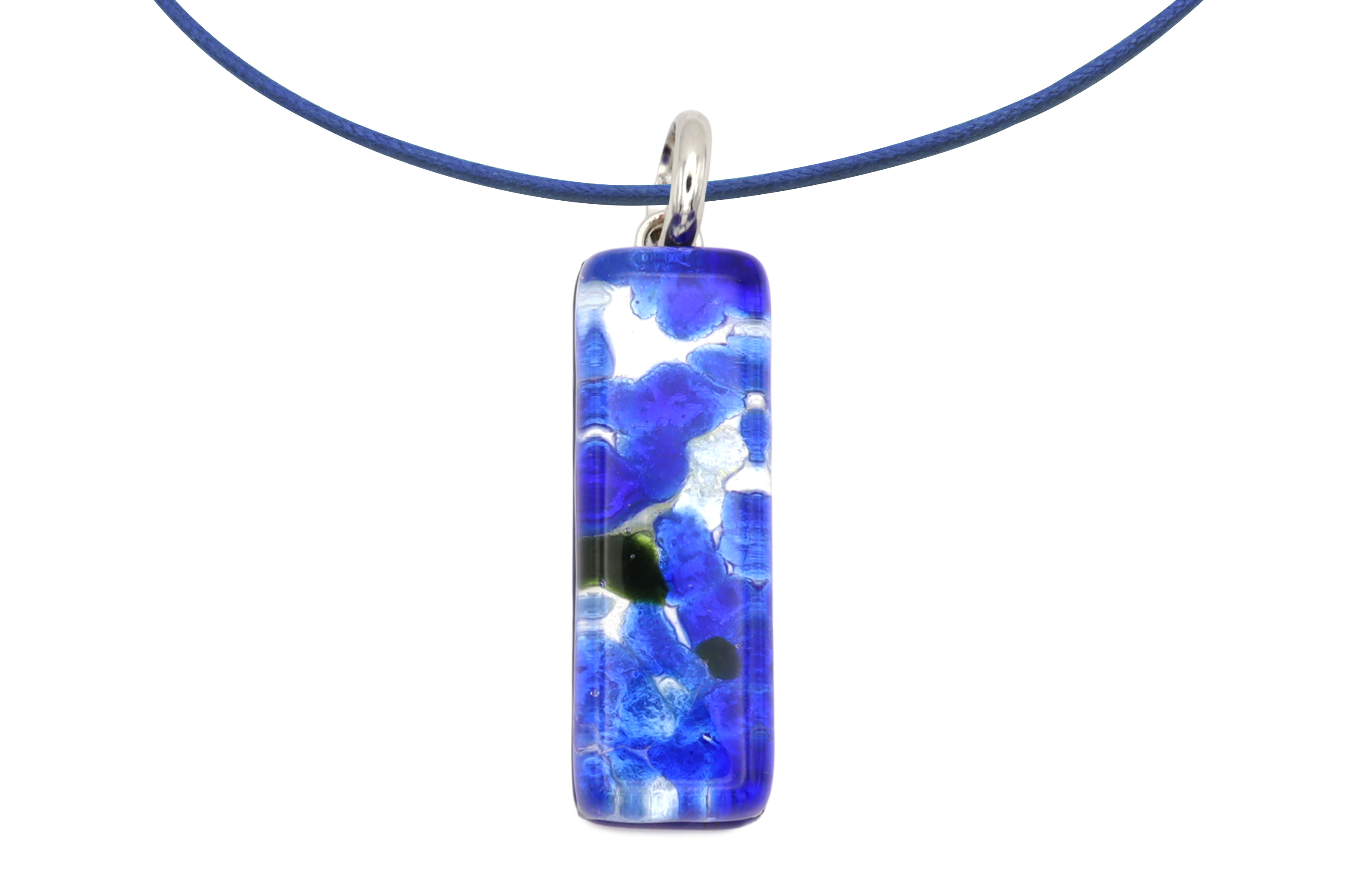 ムラーノグラスペンダント　スクエア型ペンダントトップ30mm×10mm