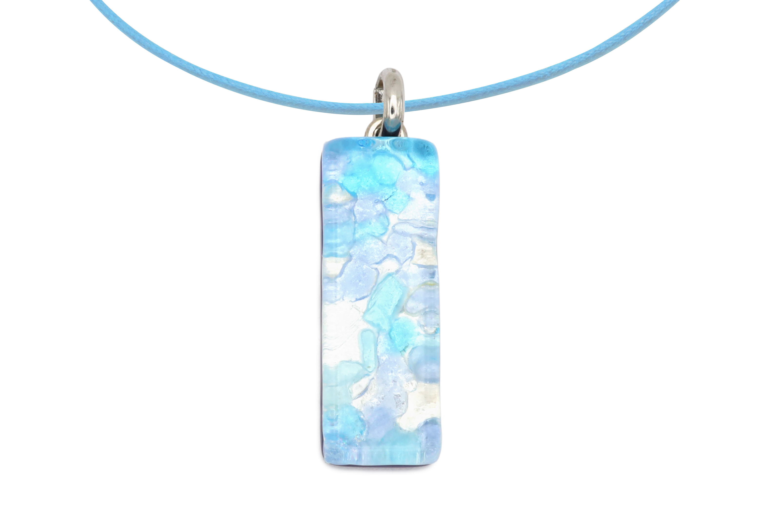 ムラーノグラスペンダント　スクエア型ペンダントトップ30mm×10mm