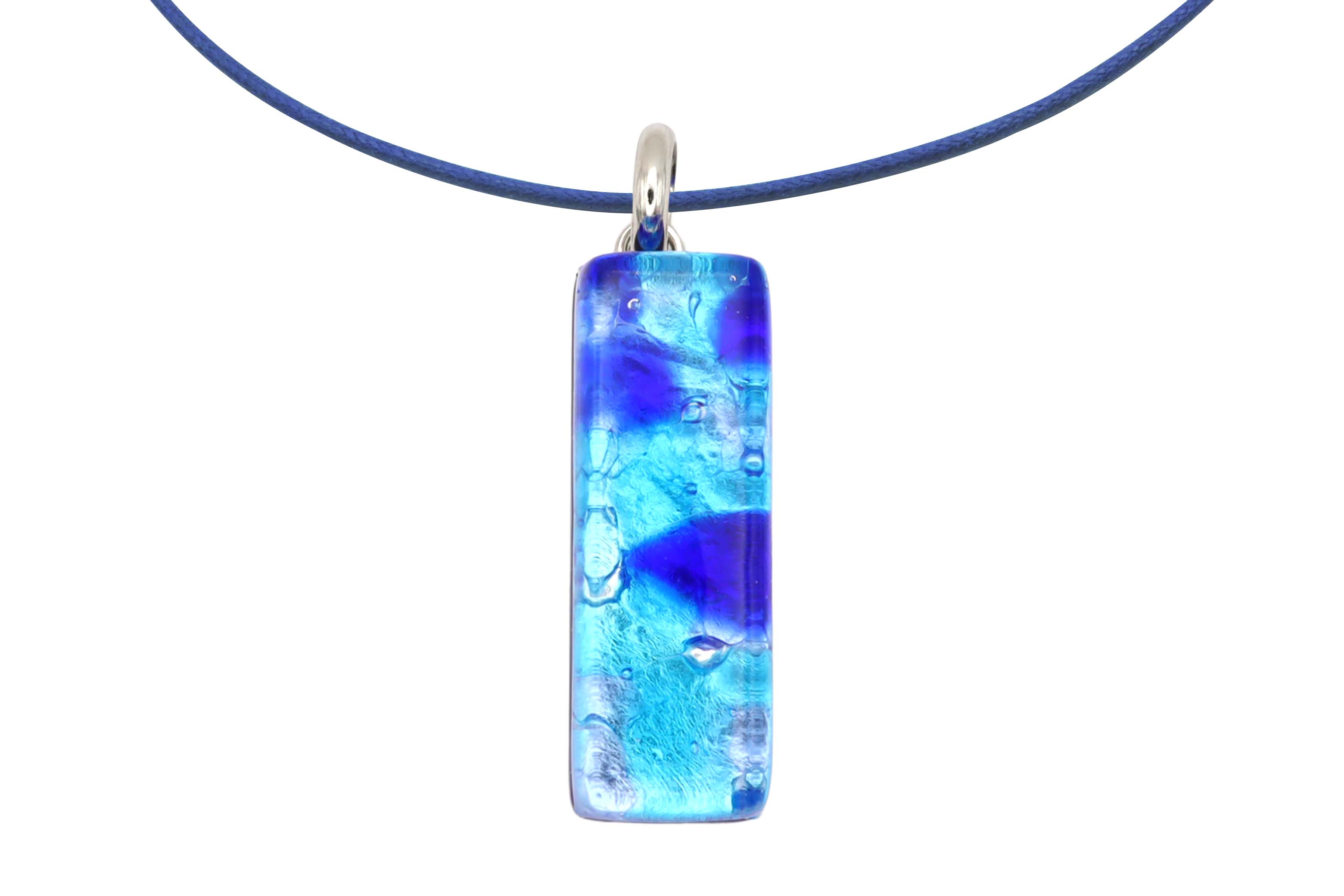 ムラーノグラスペンダント　スクエア型ペンダントトップ30mm×10mm