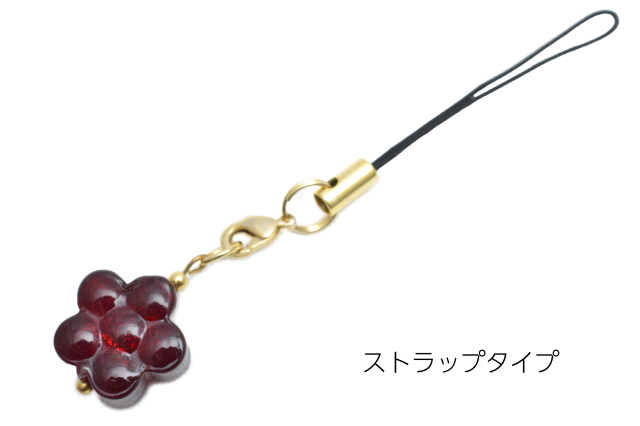 ベネチアンビーズ　フラワー型