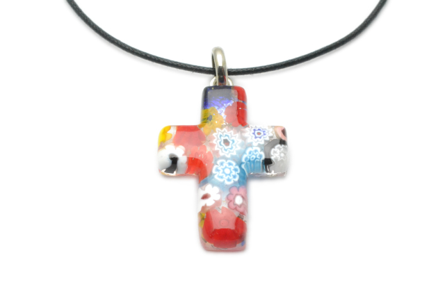 ムラーノ ミルフィオリ murano millefiori 花瓶 イタリアのガラス