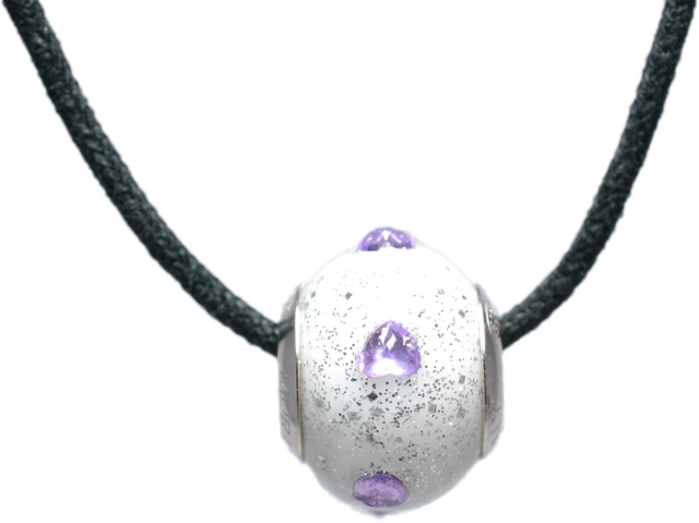 バレンティナビーズ＆925シルバー　ネックレス付き