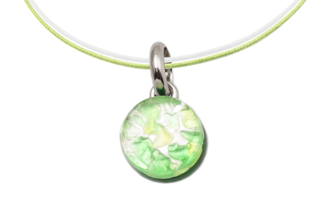 ムラーノグラスペンダント　サークル型ペンダントトップ11mm