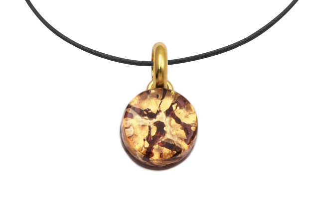 ムラーノグラスペンダント サークル型ペンダントトップ11mm