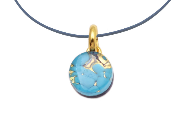 ムラーノグラスペンダント　サークル型ペンダントトップ11mm