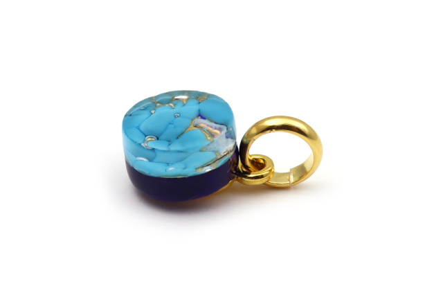 ムラーノグラスペンダント　サークル型ペンダントトップ11mm