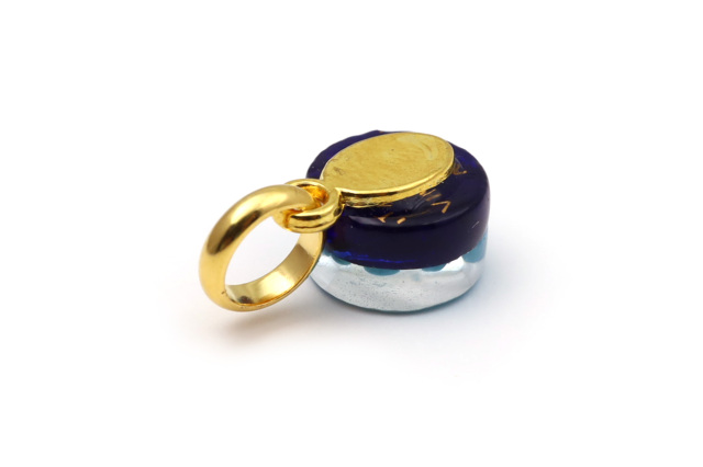 ムラーノグラスペンダント　サークル型ペンダントトップ11mm