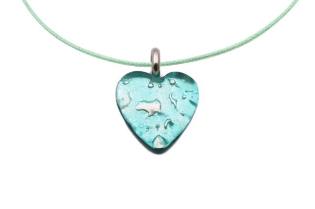 Tiffany & Co. ハートネックレス シルバー ミントグリーン