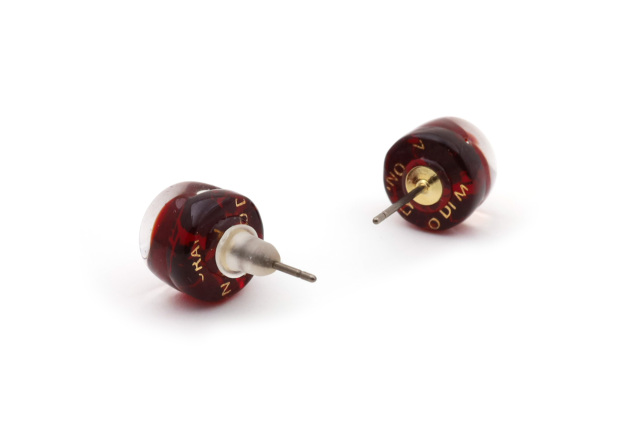 ムラーノグラス　サークル型ピアス