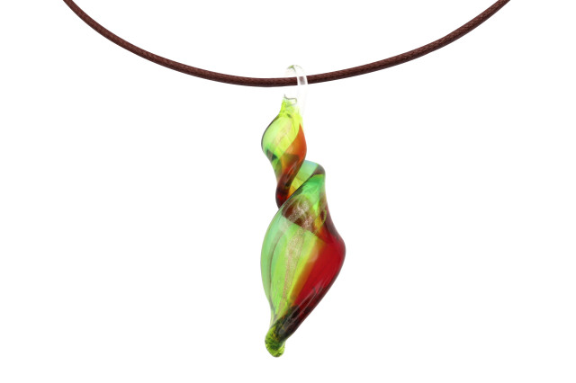 ムラーノグラス スパイラル型ペンダント
